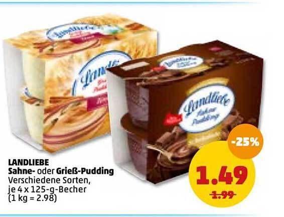 Landliebe Sahne Oder Grie Pudding Angebot Bei Penny