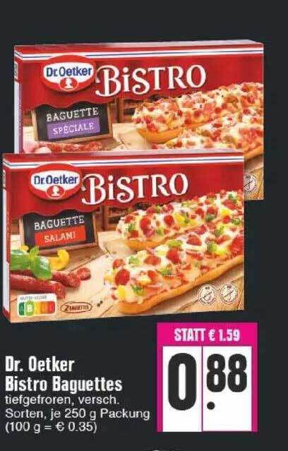 Dr Oetker Bistro Baguettes Angebot Bei Edeka