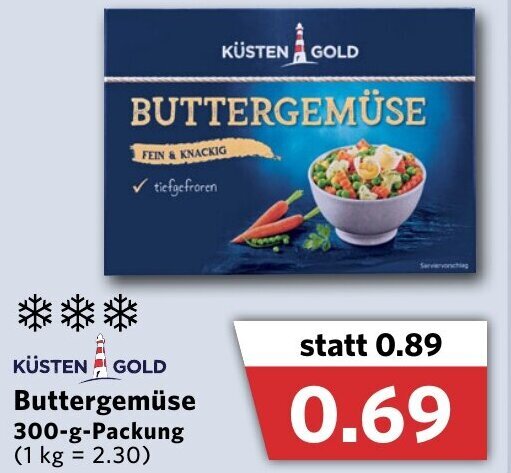 Küsten Gold Buttergemüse 300g Packung Angebot bei Combi