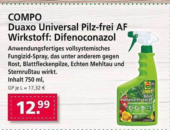 Compo Duaxo Universal Pilz Frei Af Wirkstoff Difenoconazol Angebot Bei