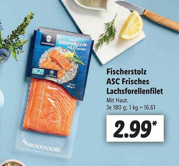 Fischerstolz Asc Frisches Lachsforellenfilet Angebot Bei Lidl