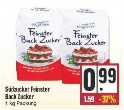 S Dzucker Feinster Back Zucker Angebot Bei Edeka