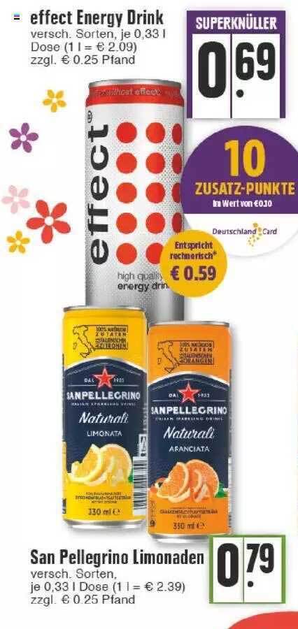 Effect Energy Drink San Pellegrino Limonaden Angebot Bei Edeka