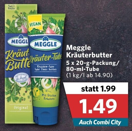 Meggle Kr Uterbutter X G Packung Ml Tube Angebot Bei Combi