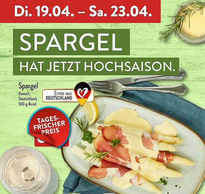 Spargel Angebot Bei Aldi Nord