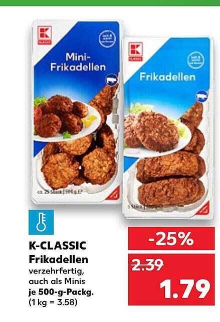 K Classic Frikadellen Angebot Bei Kaufland