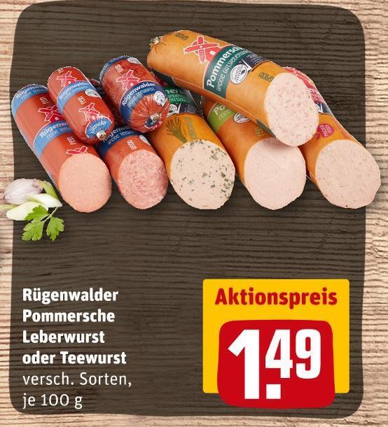 R Genwalder Pommersche Leberwurst Oder Teewurst Angebot Bei Rewe