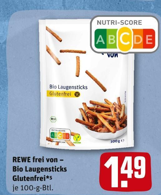 Rewe Frei Von Bio Laugensticks Glutenfrei Angebot Bei REWE