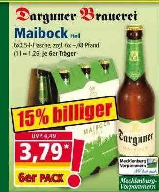 Darguner Brauerei Maibock Angebot Bei Norma