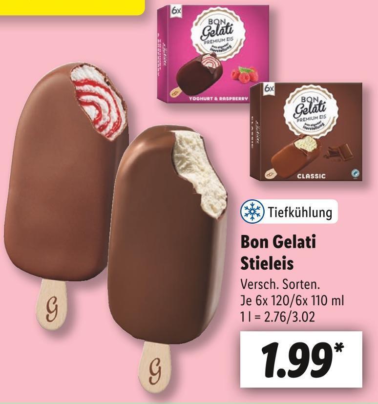 Bon Gelati Stieleis Angebot Bei Lidl