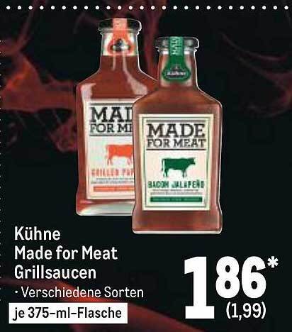 K Hne Made For Meat Grillsaucen Angebot Bei Metro