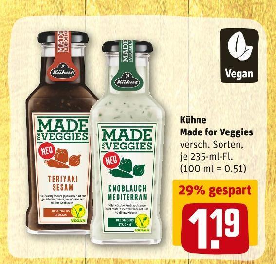 Kühne made for veggies Angebot bei REWE