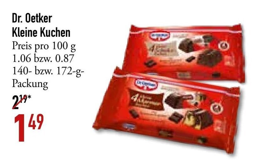 Dr Oetker Kleine Kuchen 140 172g Angebot Bei Galeria Markthalle