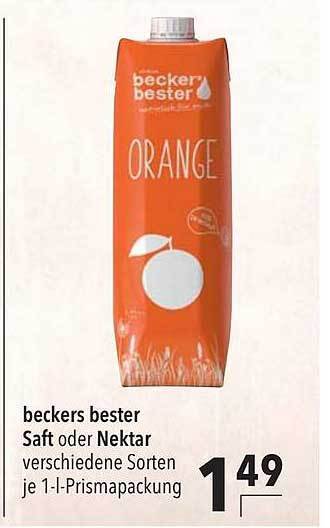 Beckers Bester Saft Oder Nektar Angebot Bei Citti Markt