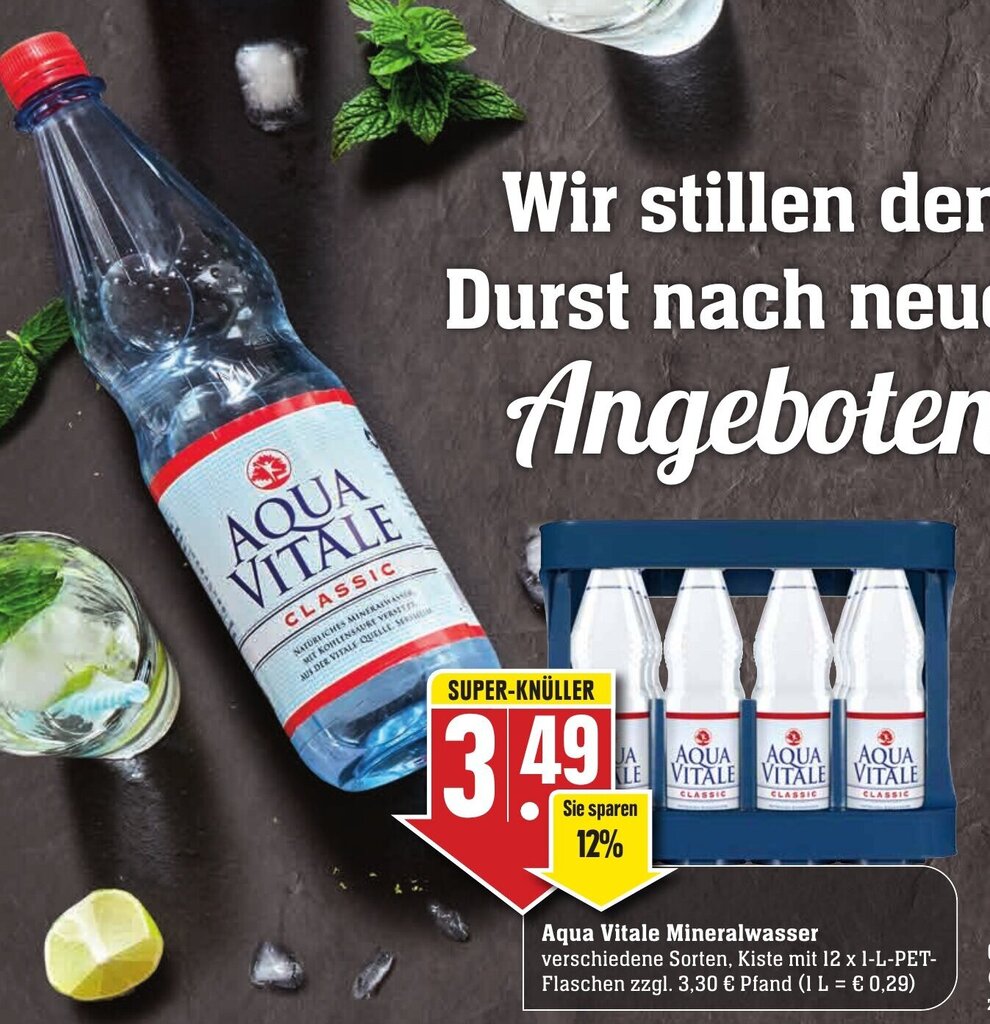 Aqua Vitale Mineralwasser X L Pet Flaschen Angebot Bei Edeka Neukauf