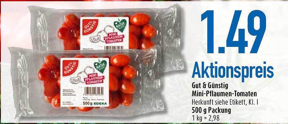 Gut Günstig Mini pflaumen Tomaten Angebot bei diska