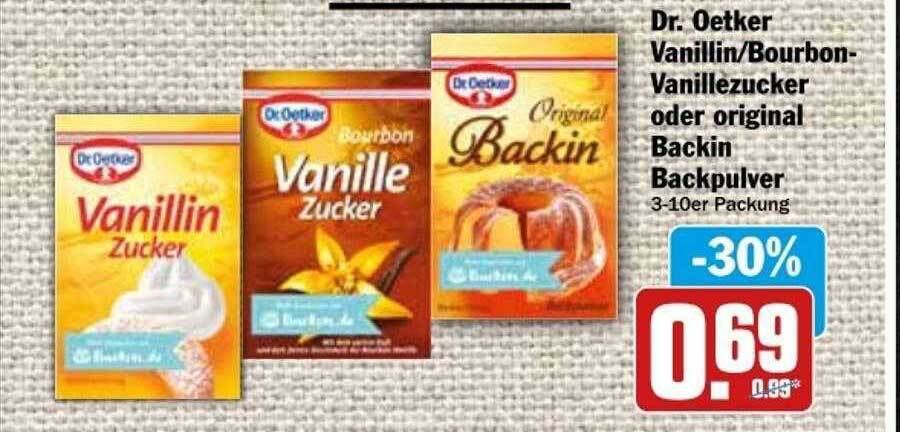 Dr Oetker Vanillin Bourbon Vanillezucker Oder Original Backin