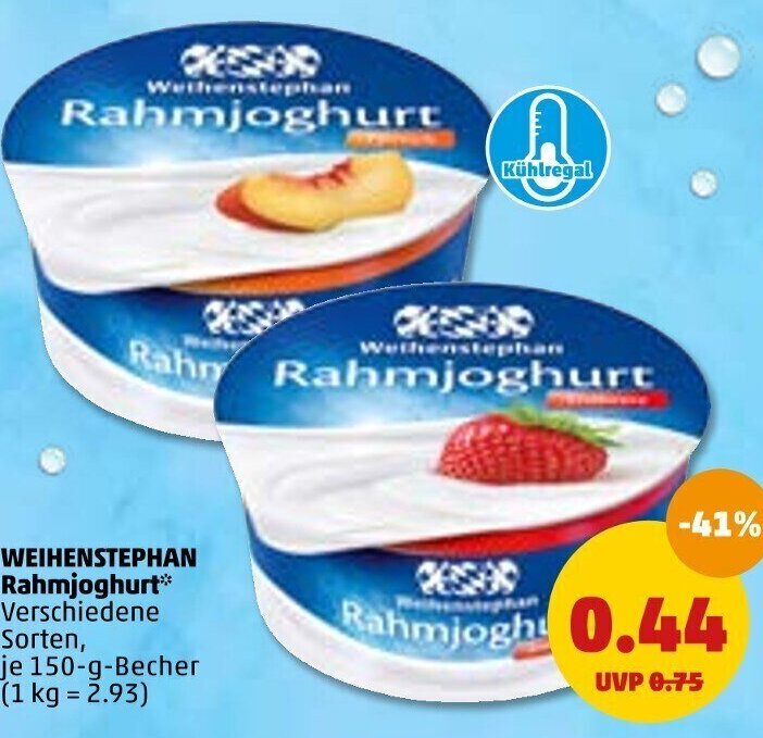 Weihenstephan Rahmjoghurt 150 G Becher Angebot Bei PENNY