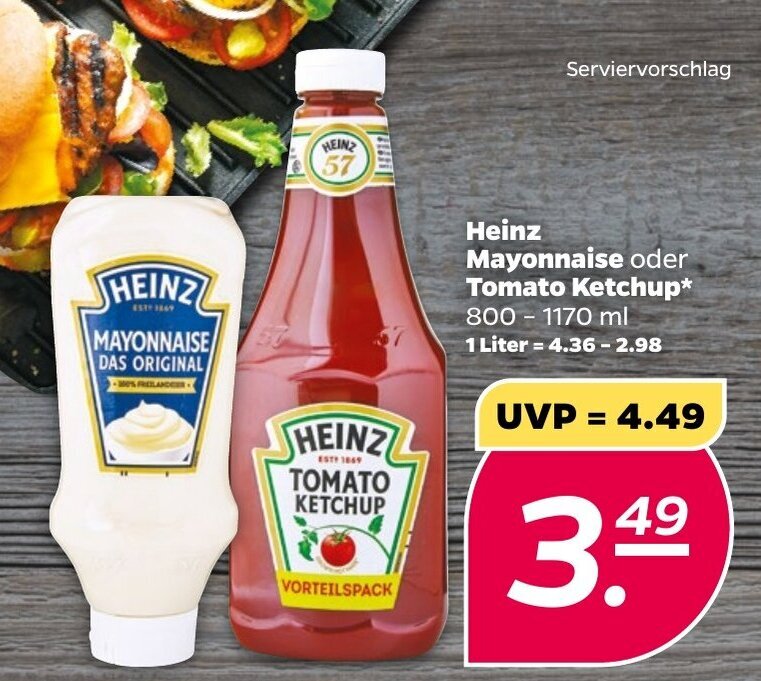 Heinz Mayonnaise Oder Tomato Ketchup Ml Angebot Bei Netto