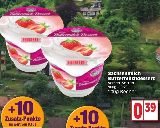 Sachsenmilch Buttermilchdessert 200 G Angebot Bei Edeka