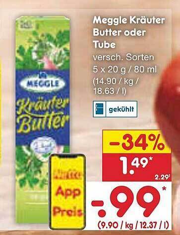 Meggle Kr Uter Butter Oder Tube Angebot Bei Netto Marken Discount