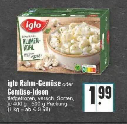 Iglo Rahm gemüse Oder Gemüse ideen Angebot bei Edeka