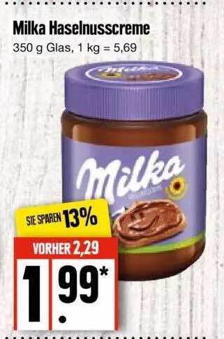 Milka Haselnusscreme Angebot Bei Edeka