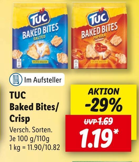 Tuc Baked Bites Crisp Angebot Bei Lidl