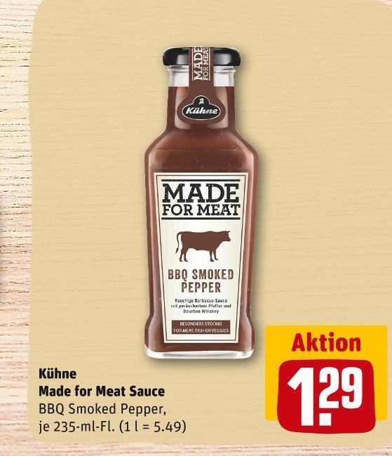 Kühne made for meat sauce Angebot bei REWE