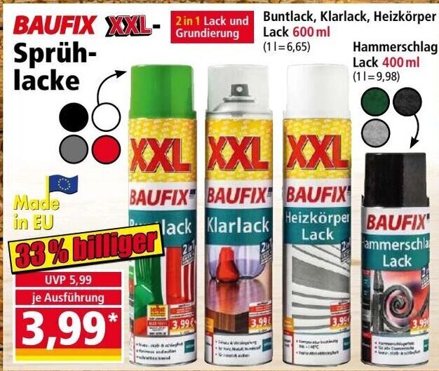 Baufix Xxl Spr Hlacke Angebot Bei Norma