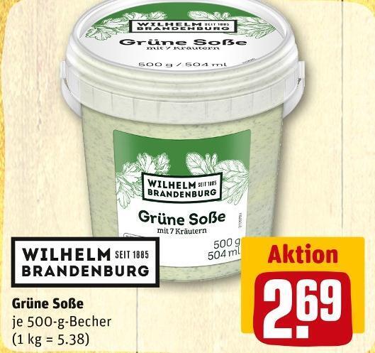 Wilhelm brandenburg grüne soße Angebot bei REWE