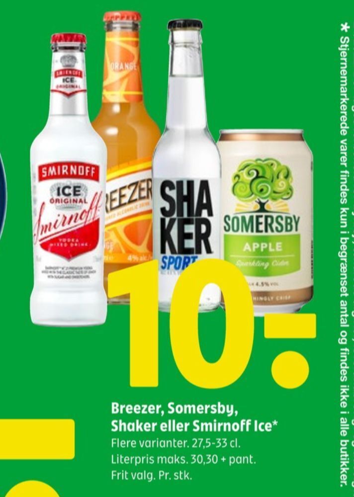 Bacardi Breezer Rtd Cider Tilbud Hos Coop 365