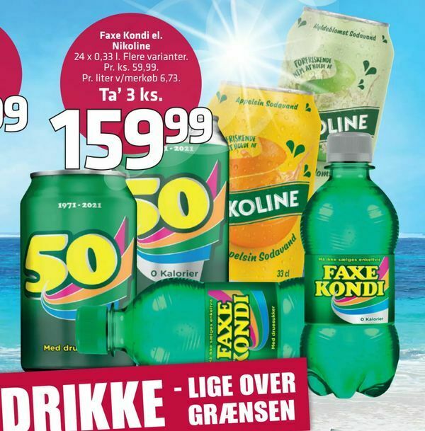 Faxe Kondi El Nikoline Tilbud Hos Fleggaard