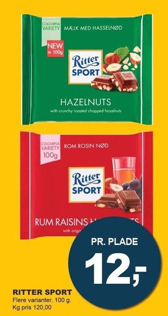 Ritter Sport tilbud hos Let Køb