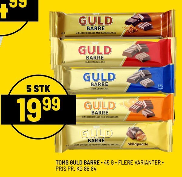 Toms Guld Barre Tilbud Hos Priss