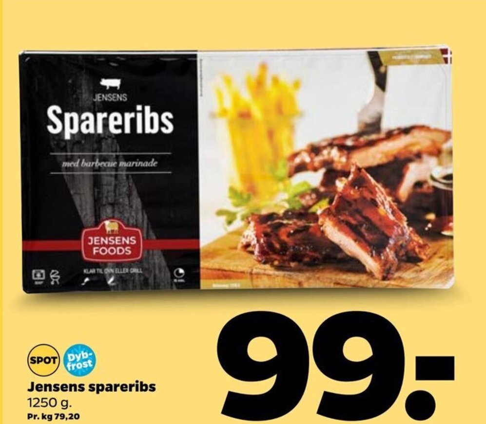 Jensens Spareribs Tilbud Hos Netto