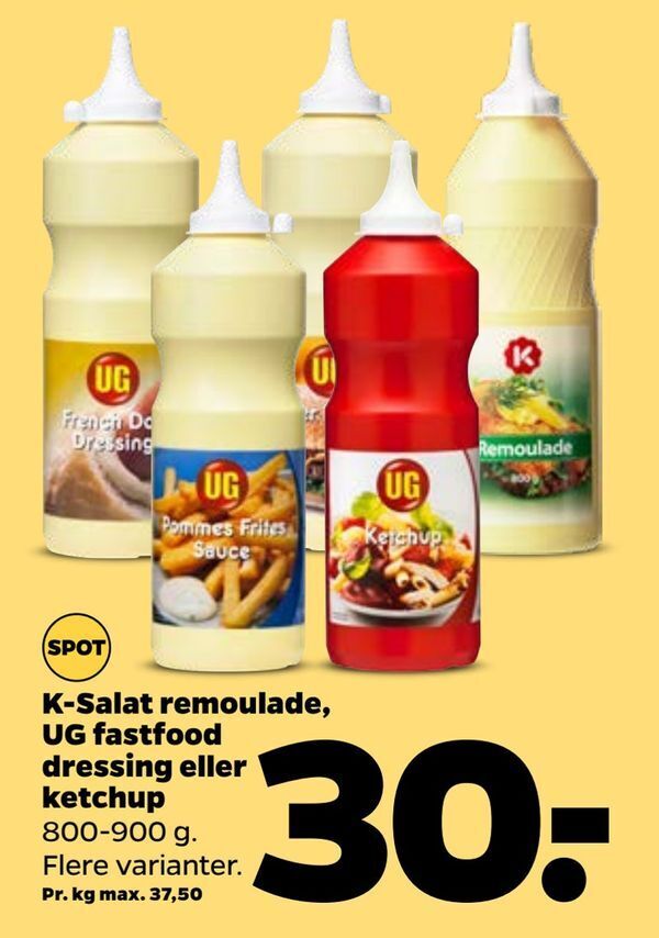 K Salat Remoulade Ug Fastfood Dressing Eller Ketchup Tilbud Hos Netto