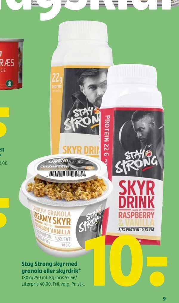 Stay Strong Skyr Med Granola Eller Skyrdrik Tilbud Hos Coop