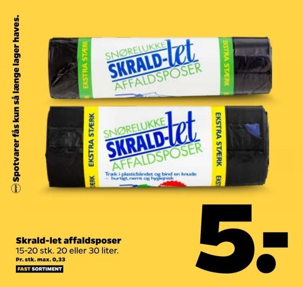 Skrald Let Affaldsposer Tilbud Hos Netto