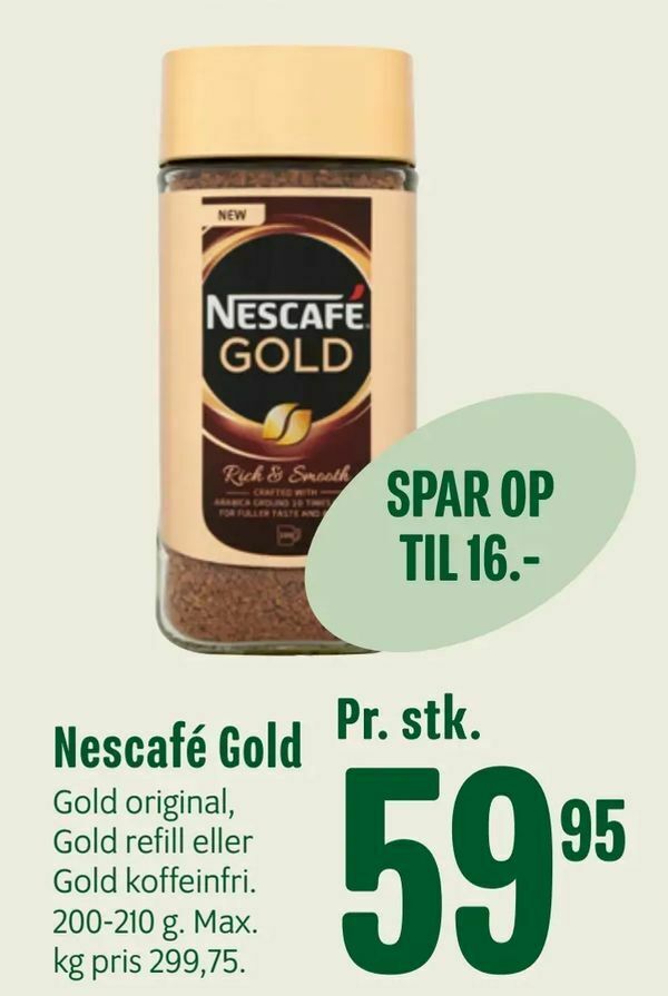 Nescafé Gold tilbud hos Min Købmand