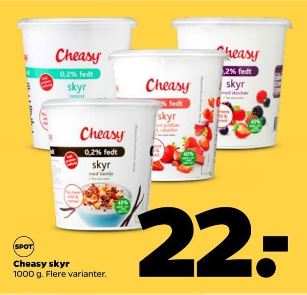 Cheasy Skyr Tilbud Hos Netto