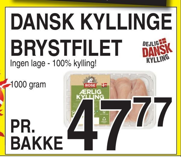 Dansk Kyllingebrystfilet Tilbud Hos Abc Lavpris