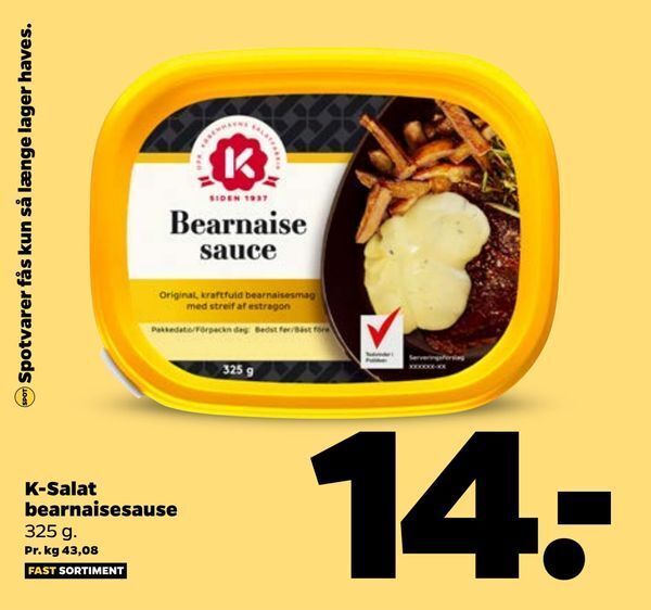 K Salat Bearnaisesause Tilbud Hos Netto