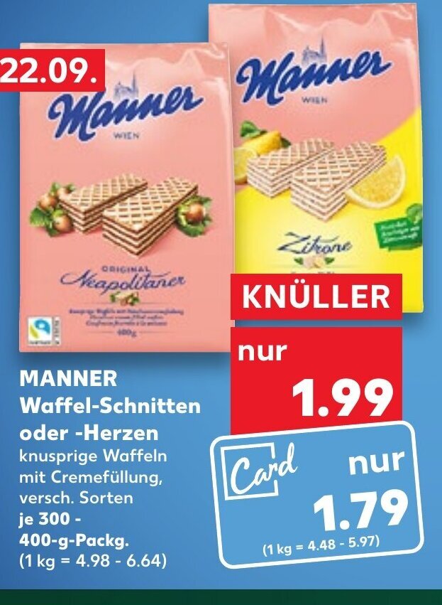 Manner Waffel Schnitten Oder Herzen Tilbud Hos Kaufland