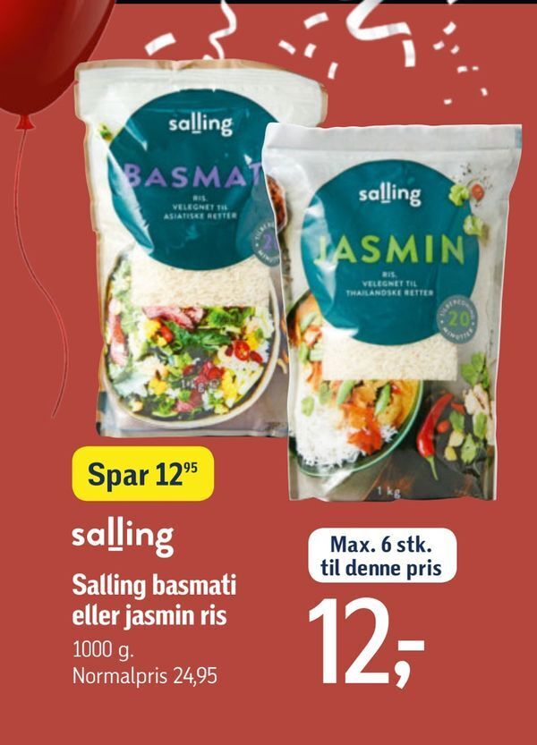 Salling Basmati Eller Jasmin Ris Tilbud Hos F Tex