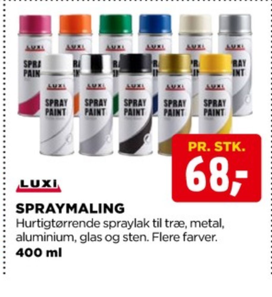 Luxi Spraymaling Tilbud Hos Jem Fix