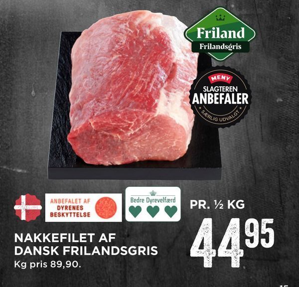 Nakkefilet Af Dansk Frilandsgris Tilbud Hos Meny