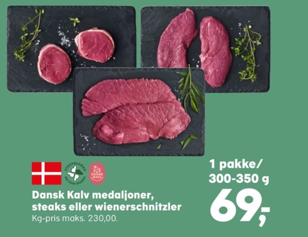 Dansk Kalv Kalvemedaljoner Tilbud Hos Kvickly