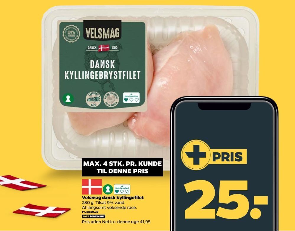 Velsmag Kyllingebrystfilet Tilbud Hos Netto