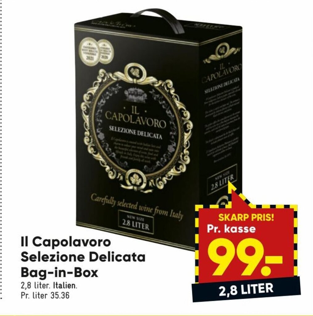 Il Capolavoro Selezione Delicata Bag In Box Tilbud Hos Bilka